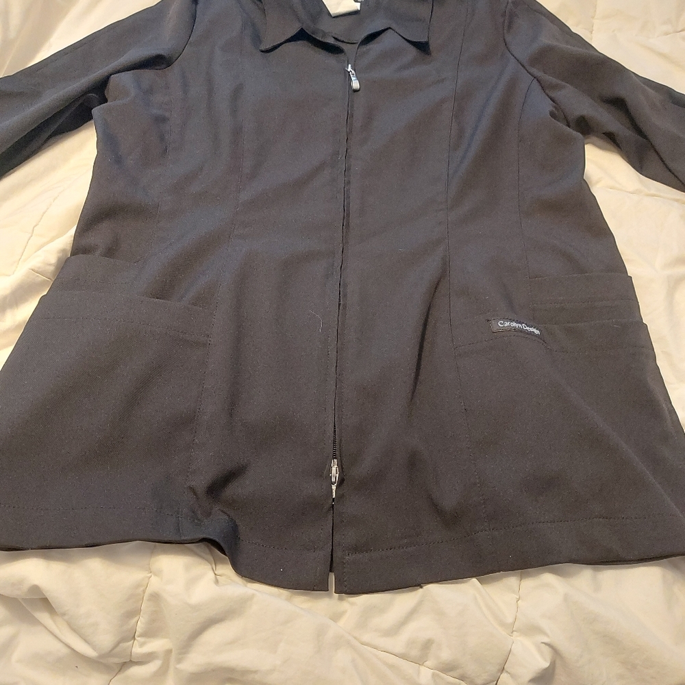 Nwot   black carolyn designer  uniform top